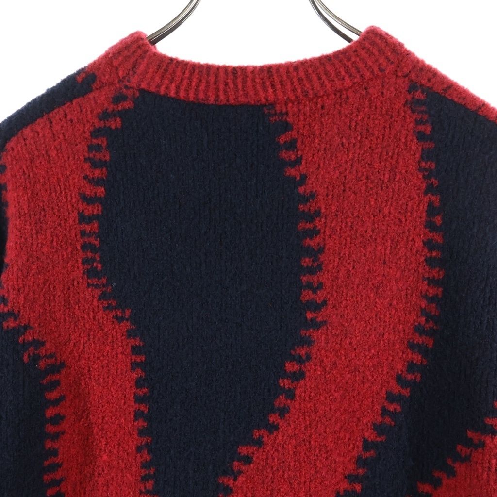 Loewe Gradient Wool Knit Black Red Sweater — view 4