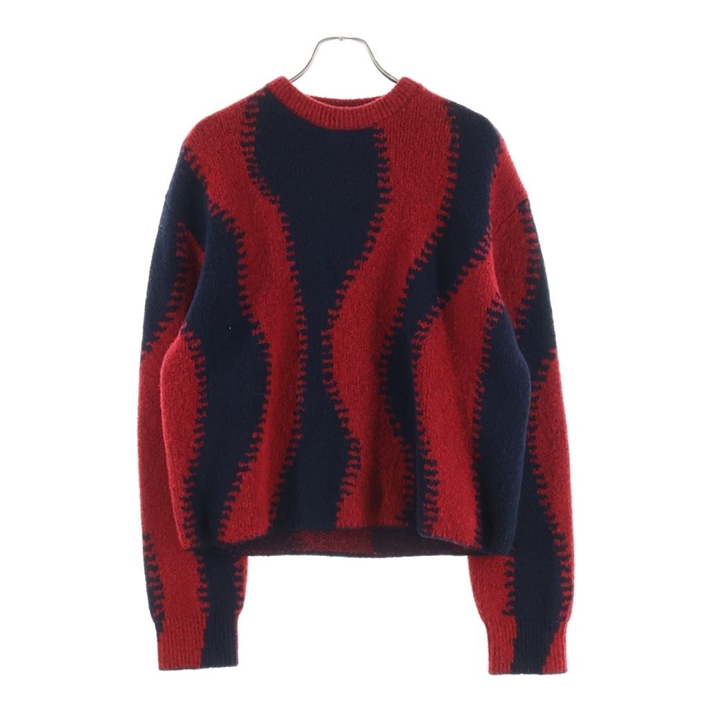 Loewe Gradient Wool Knit Black Red Sweater