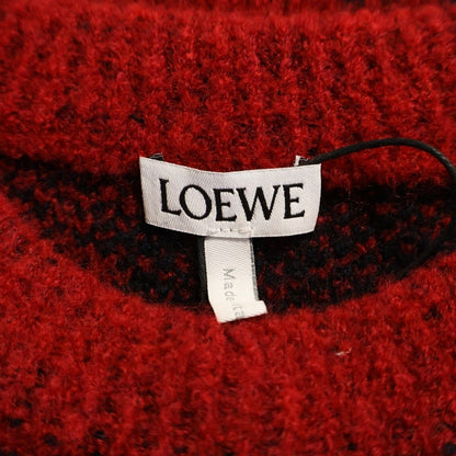 Loewe Gradient Wool Knit Black Red Sweater — view 7