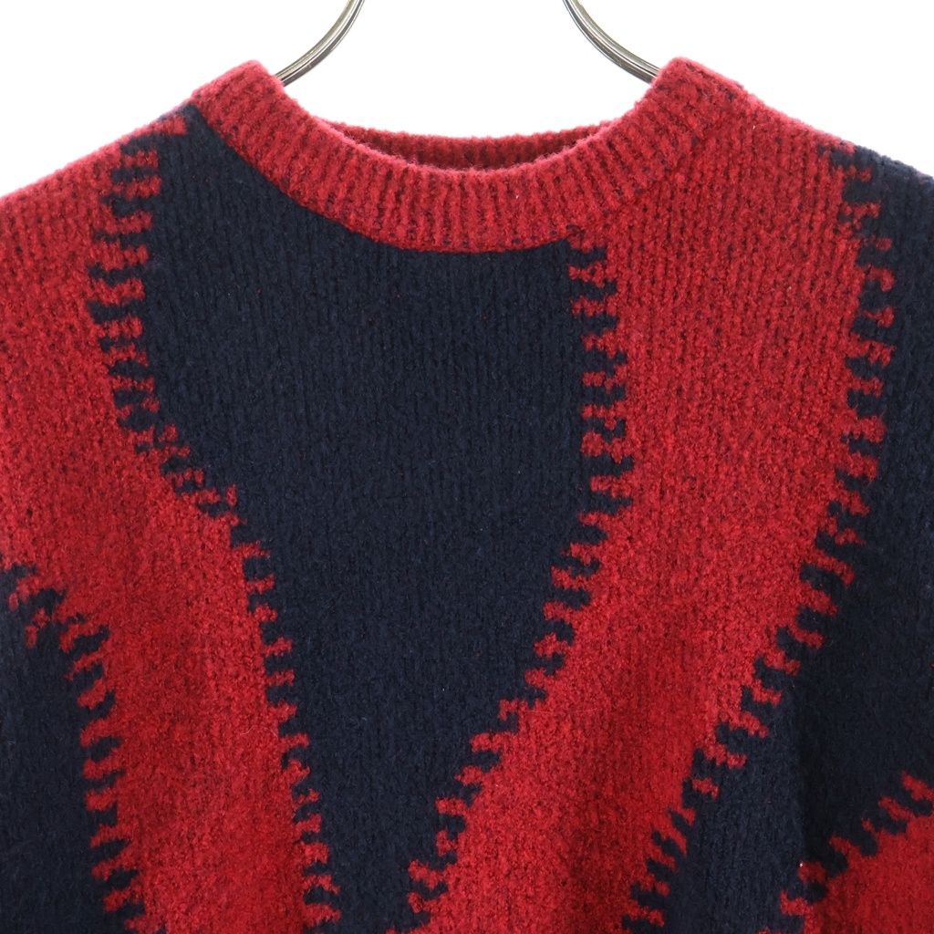 Loewe Gradient Wool Knit Black Red Sweater — view 3