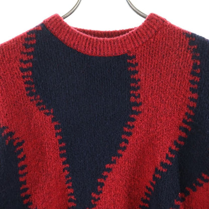 Loewe Gradient Wool Knit Black Red Sweater — view 3