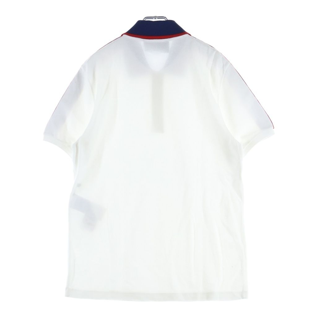 Gucci Side Logo Jacquard Short Sleeve Polo Shirt White — view 2