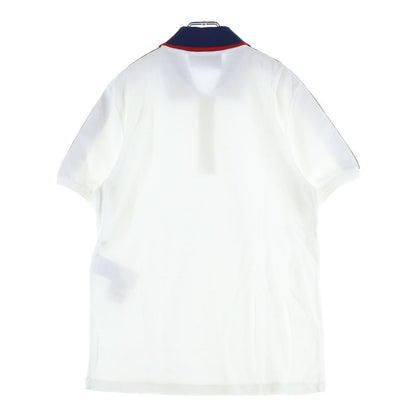 Gucci Side Logo Jacquard Short Sleeve Polo Shirt White — view 2