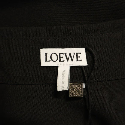 Loewe Sleeve Anagram Logo Embroidery Button Up Long Shirt — view 7