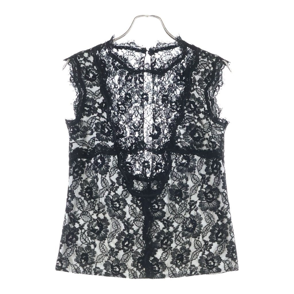 Chanel Black Lace Sleeveless Top