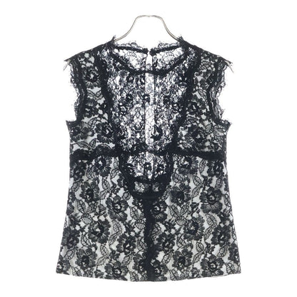 Chanel Black Lace Sleeveless Top