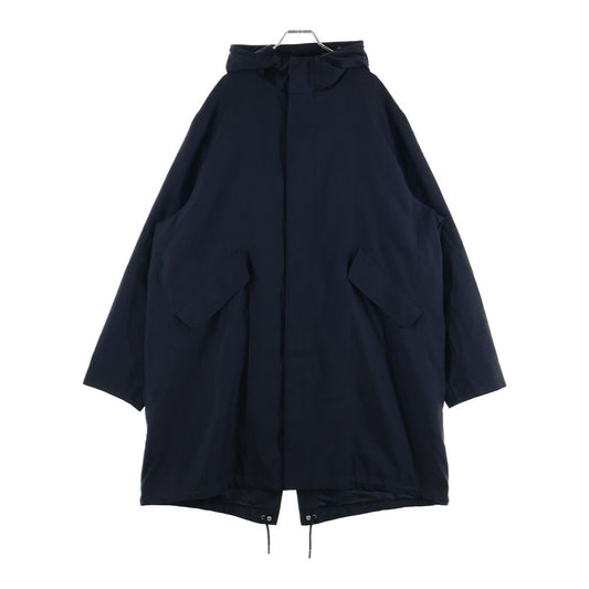 Dior Technical Cotton Hoodie Nylon Long Jacket Navy