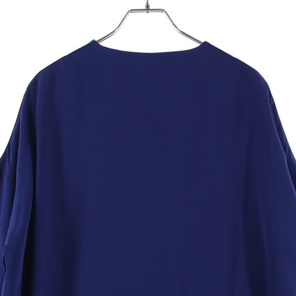Celine Dress Three Quarter Sleeve Silk Blue — view 4