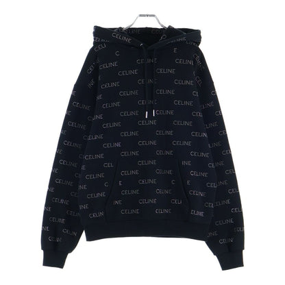 Celine Studded Loose Hoodie Black Cotton