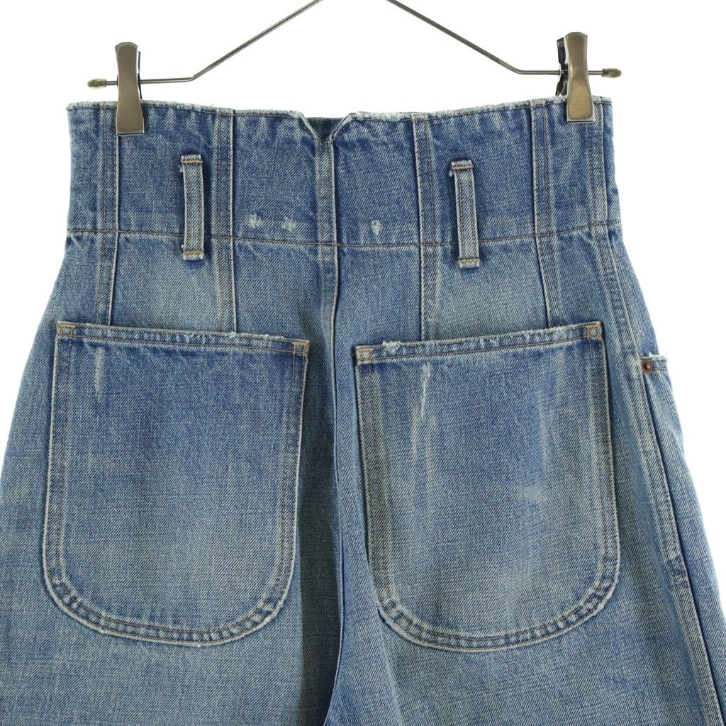 Celine Jumbo High Waist Denim Pants Indigo — view 4