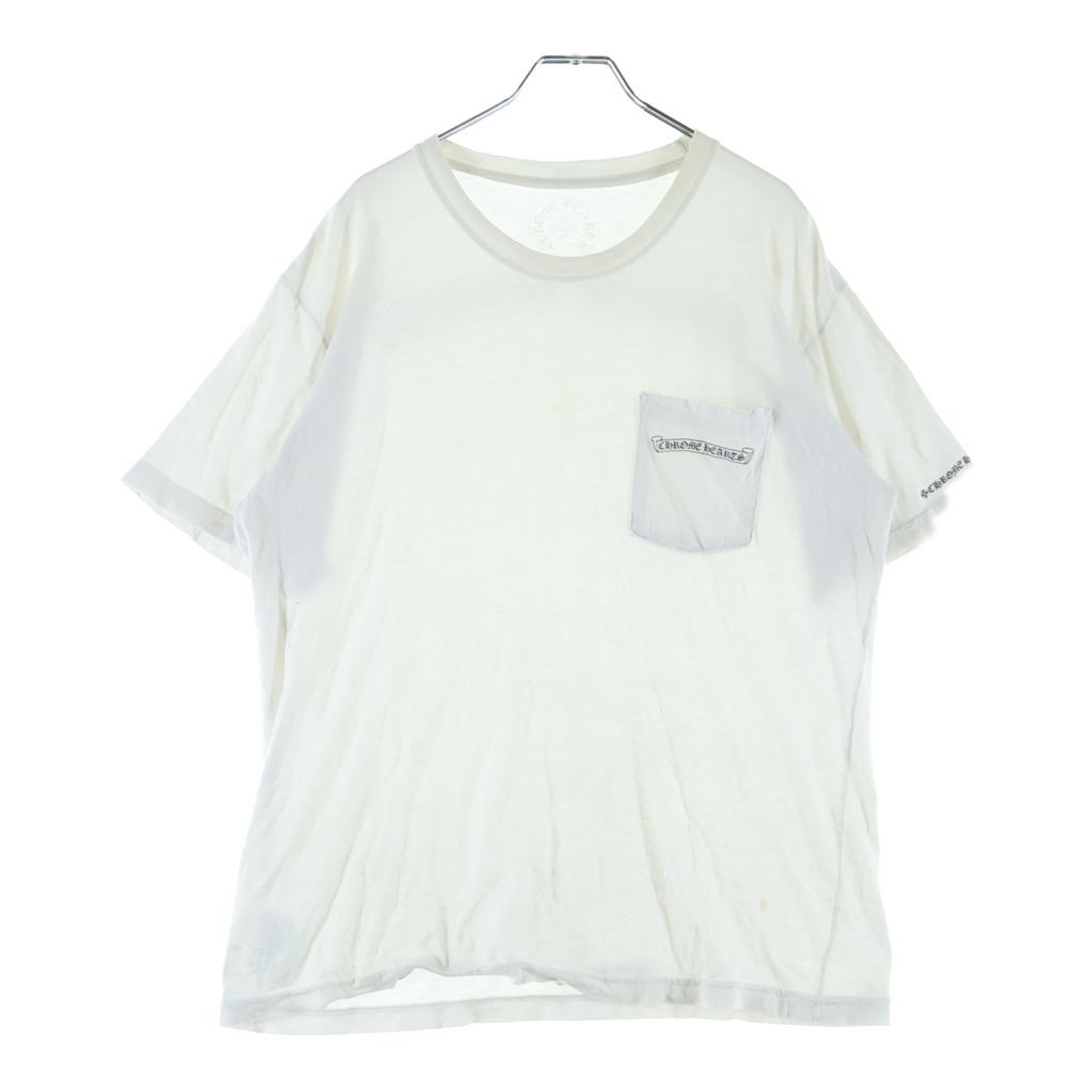 Chrome Hearts Pocket Logo Print T-Shirt Short Sleeve White — view 2