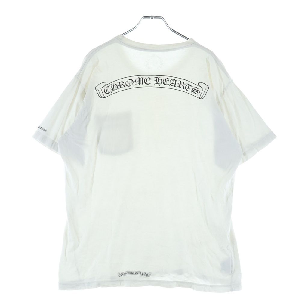Chrome Hearts Pocket Logo Print T-Shirt Short Sleeve White