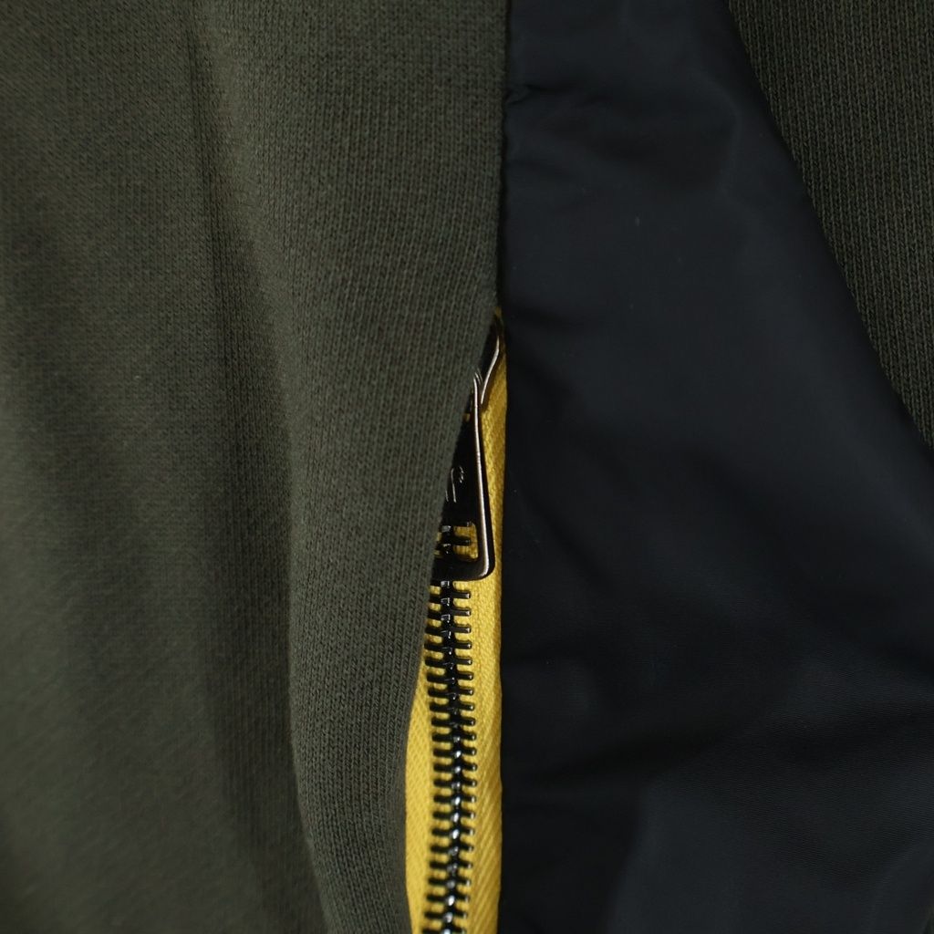 Moncler Sweatshirt Side Zip Long Sleeve Khaki — view 6