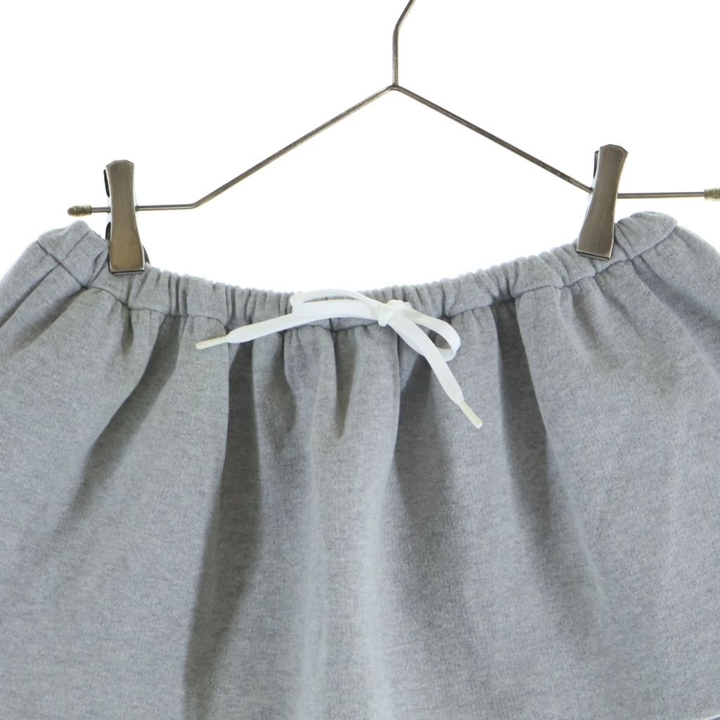 Miu Miu Padded Cotton Fleece Mini Skirt Gray — view 3