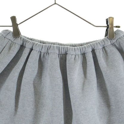 Miu Miu Padded Cotton Fleece Mini Skirt Gray — view 4