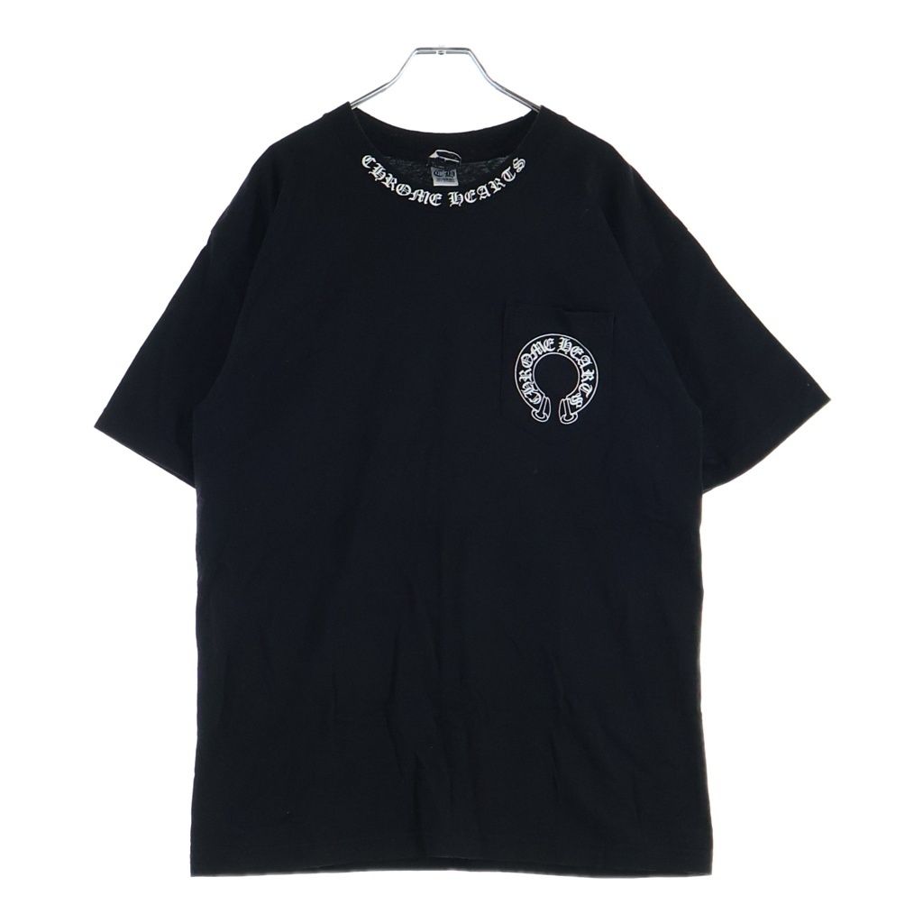 Chrome Hearts Vintage Floral Cross Short Sleeve Tee Back Print Crew Neck