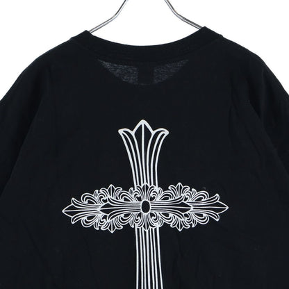 Chrome Hearts Vintage Floral Cross Short Sleeve Tee Back Print Crew Neck — view 4