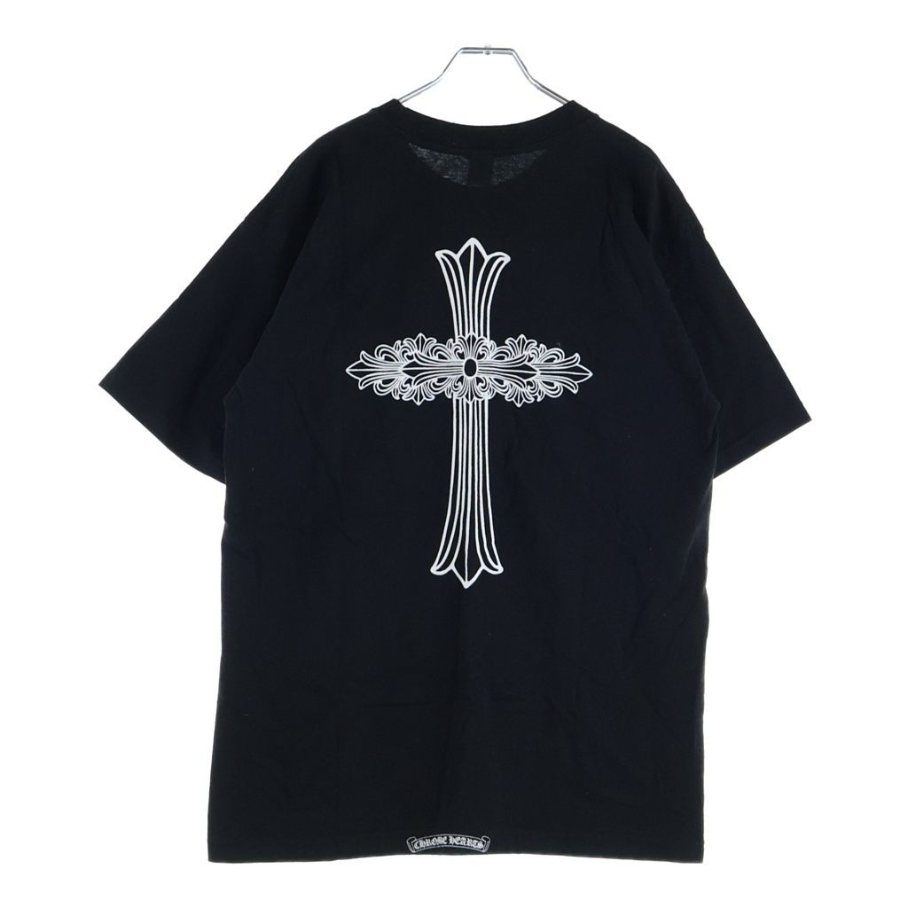 Chrome Hearts Vintage Floral Cross Short Sleeve Tee Back Print Crew Neck — view 2