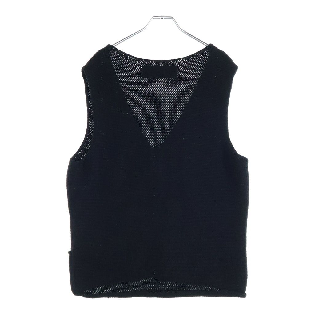 Chrome Hearts Dagger Zip Up Knit Vest Black — view 2