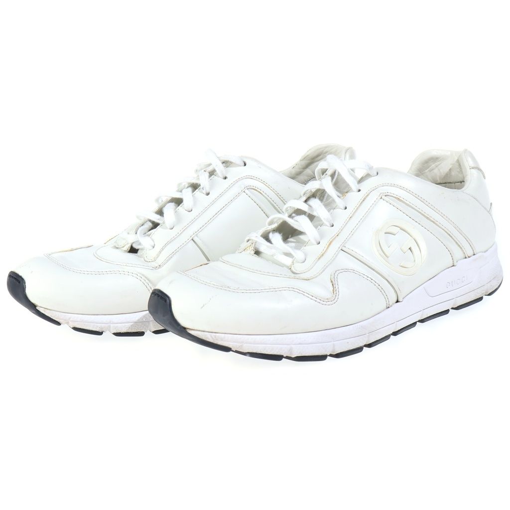 Gucci Interlocking G Leather Low Sneakers — view 2
