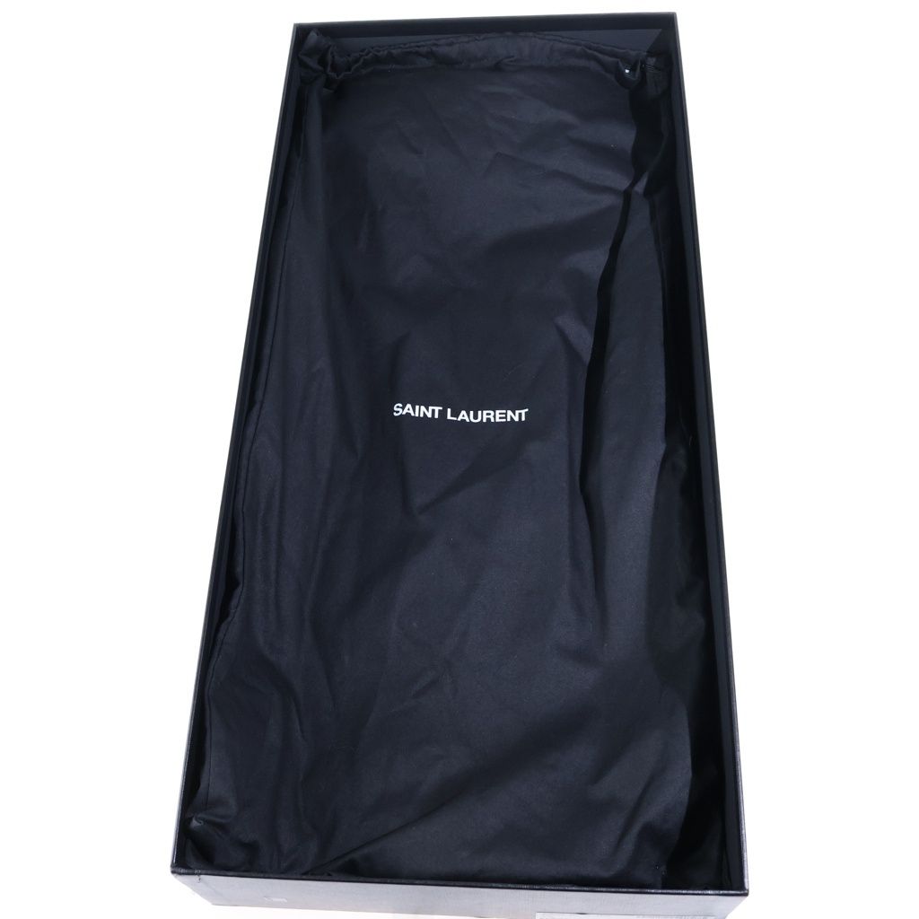 Saint Laurent Paris Le Maillon 95 Boots le High Heels Leather Black — view 6