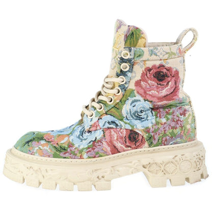 Louis Vuitton Baroque Ranger Boots LV Line Boots High Cut Multicolor