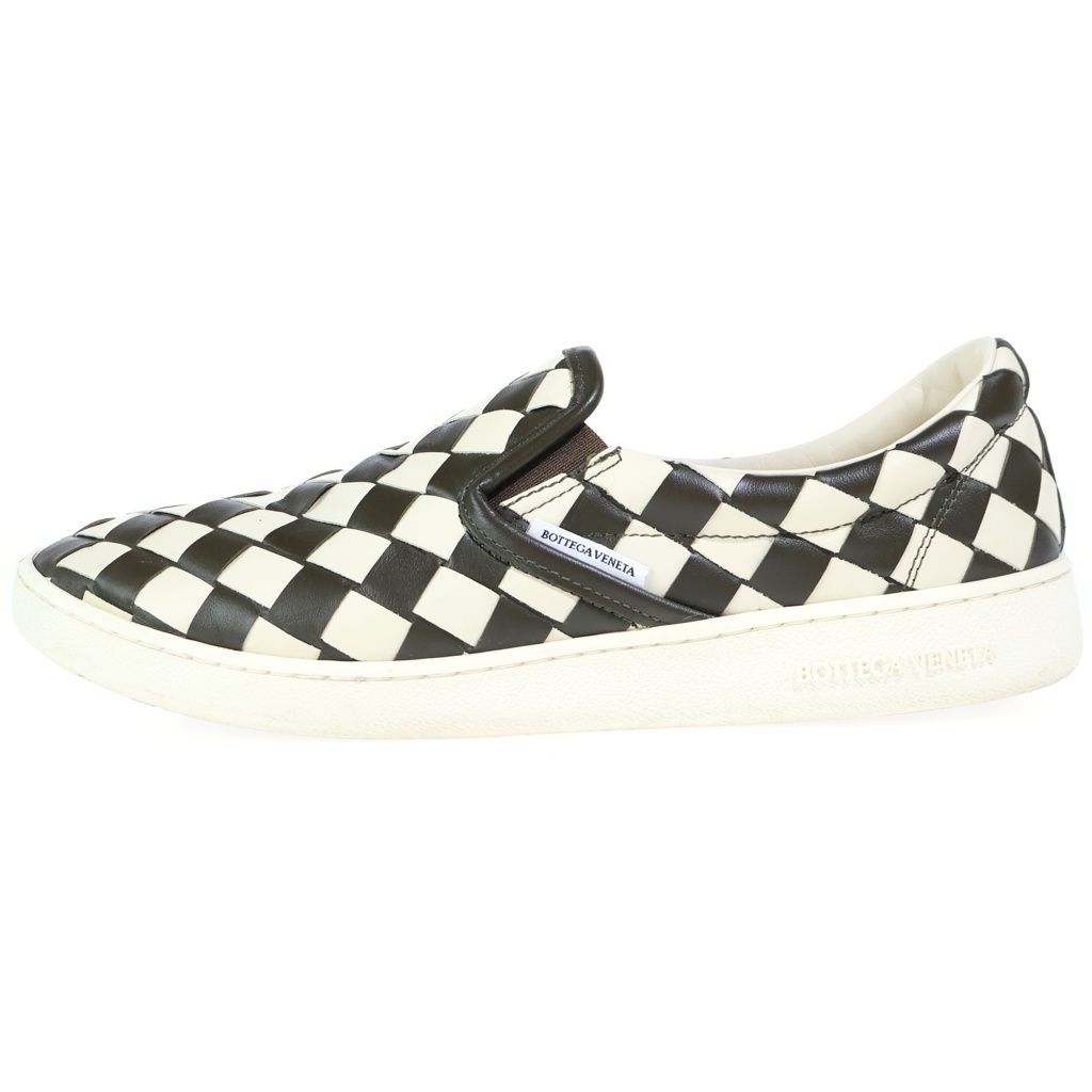 Bottega Veneta Sawyer Sneakers Intrecciato Slip-on Low-Top Sneakers Black White