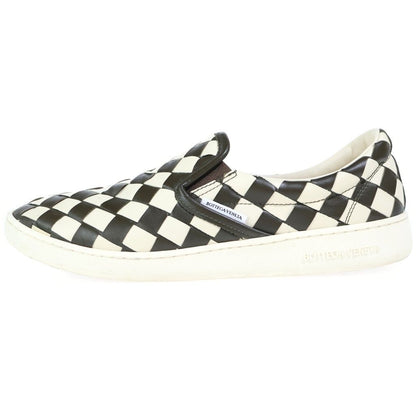 Bottega Veneta Sawyer Sneakers Intrecciato Slip-on Low-Top Sneakers Black White