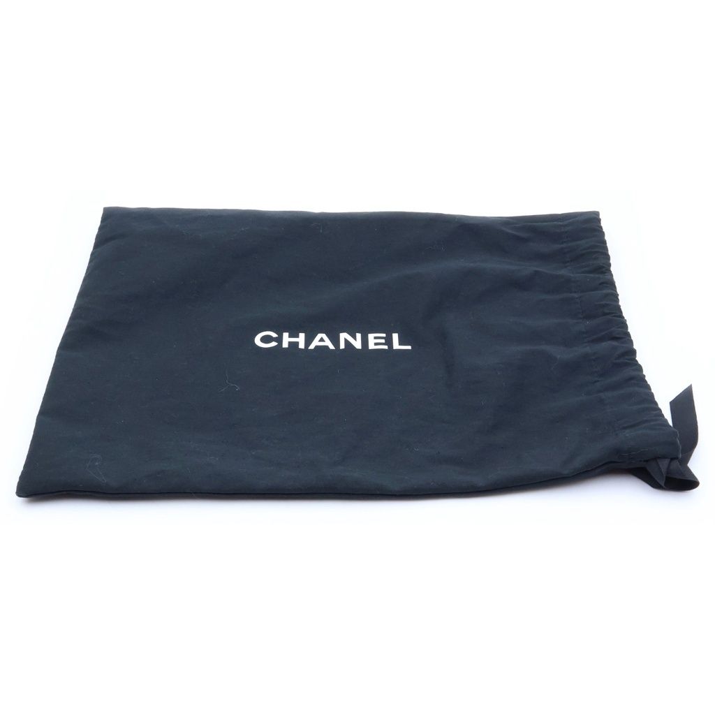 Chanel CC Logo Mini Quilted Shopping Bag 2-Way Chain Shoulder Gold Calfskin — view 8