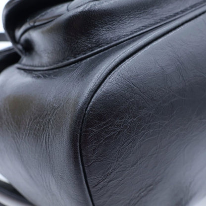 Chanel Quilted Small Backpack Leather CC Logo Black — view 6