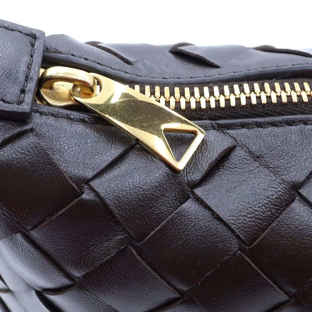 Bottega Veneta Intrecciato Wallace Handbag Brown Calfskin — view 7