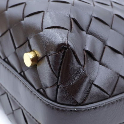 Bottega Veneta Intrecciato Wallace Handbag Brown Calfskin — view 5