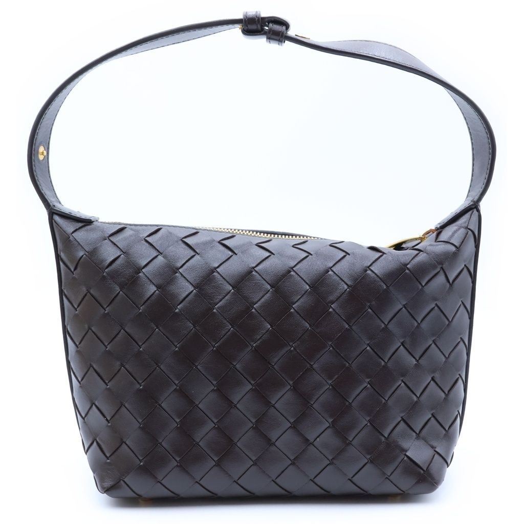 Bottega Veneta Intrecciato Wallace Handbag Brown Calfskin — view 2