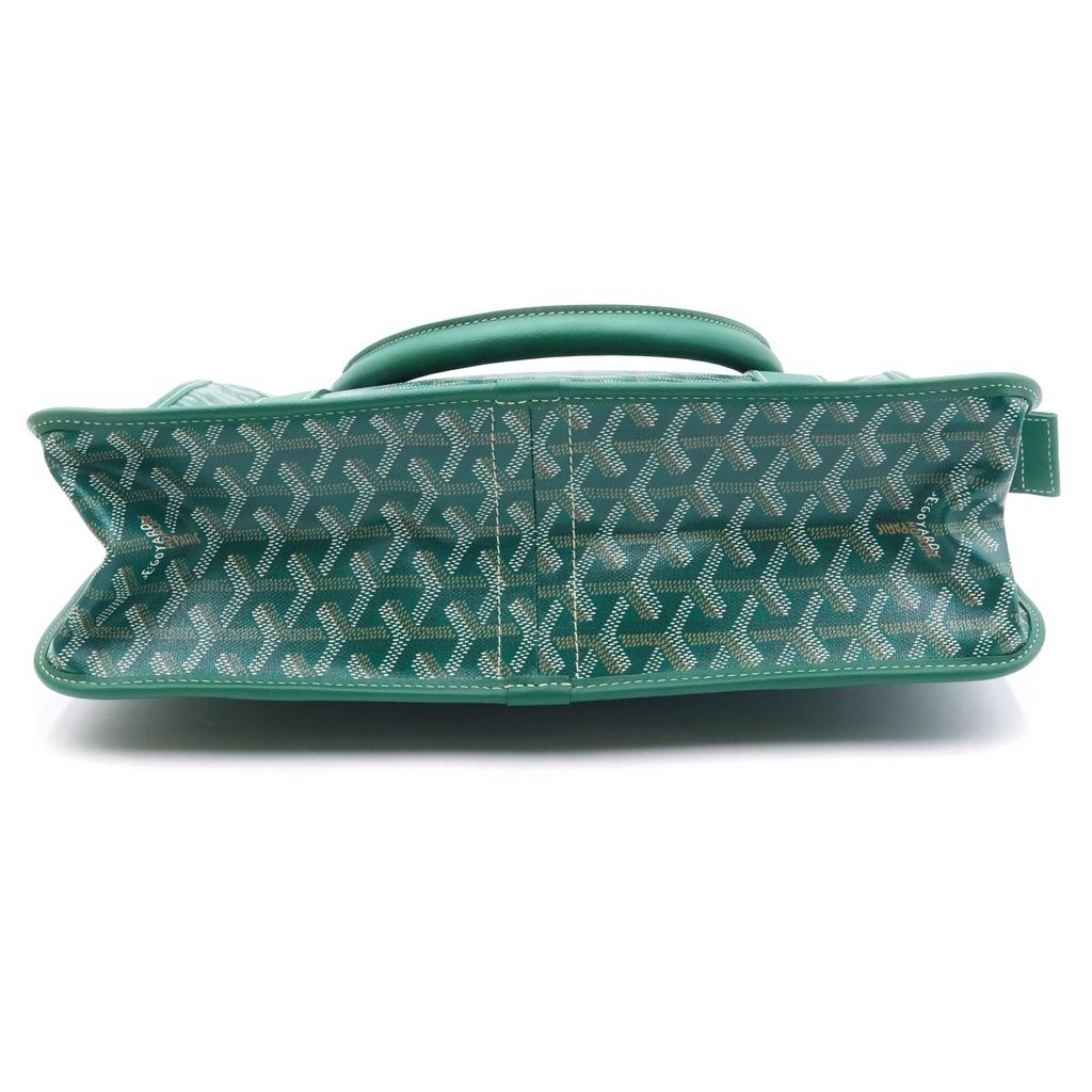 Goyard Burgundy Handbag Green Leather — view 4