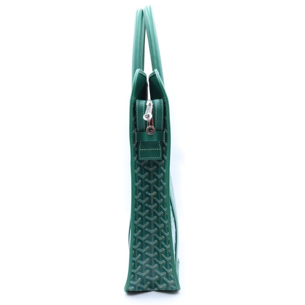 Goyard Burgundy Handbag Green Leather — view 3