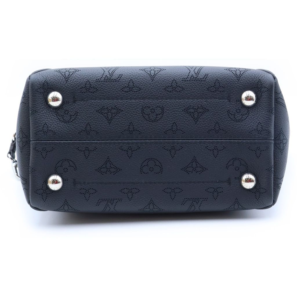 Louis Vuitton Hina PM Handbag 2-Way Shoulder Mahina Black — view 4