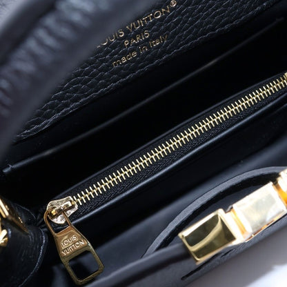Louis Vuitton Capucines Mini Noir 2-Way Shoulder Bag — view 7