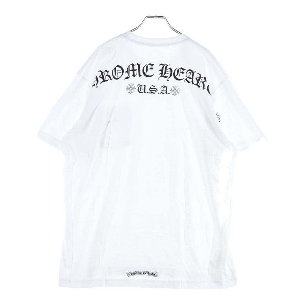 Chrome Hearts Back Arch Logo Scroll Label US Print Tee Short Sleeve T-Shirt