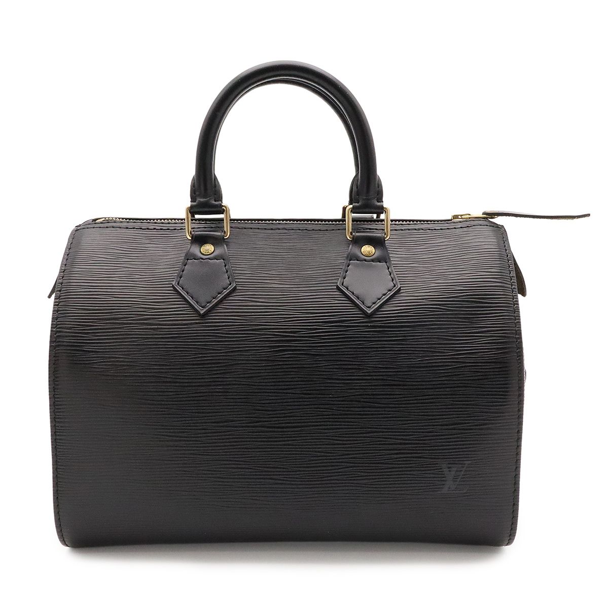 Louis Vuitton Epi Speedy 25 Mini Boston Bag Leather Noir Black Gold