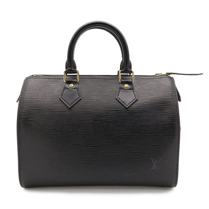 Louis Vuitton Epi Speedy 25 Mini Boston Bag Leather Noir Black Gold