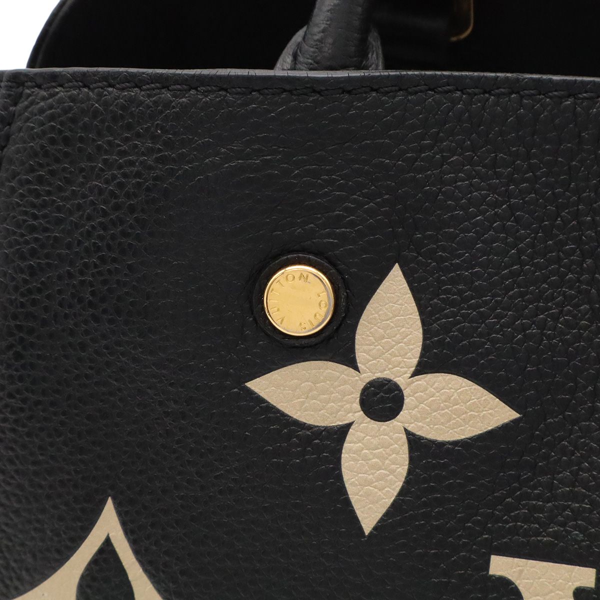 Louis Vuitton Monogram Empreinte Montaigne BB 2-Way Shoulder Bag Noir Black — view 6