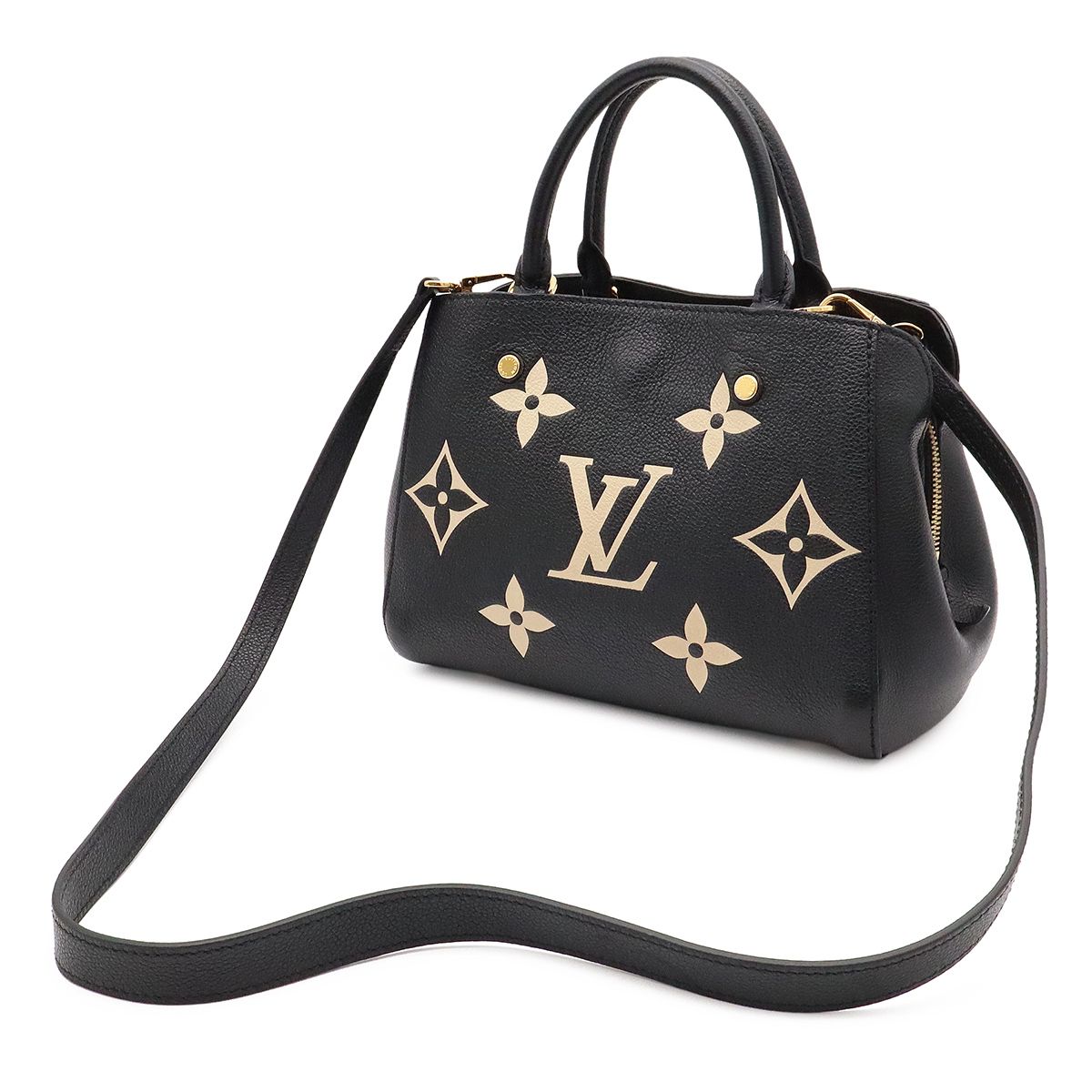 Louis Vuitton Monogram Empreinte Montaigne BB 2-Way Shoulder Bag Noir Black — view 2