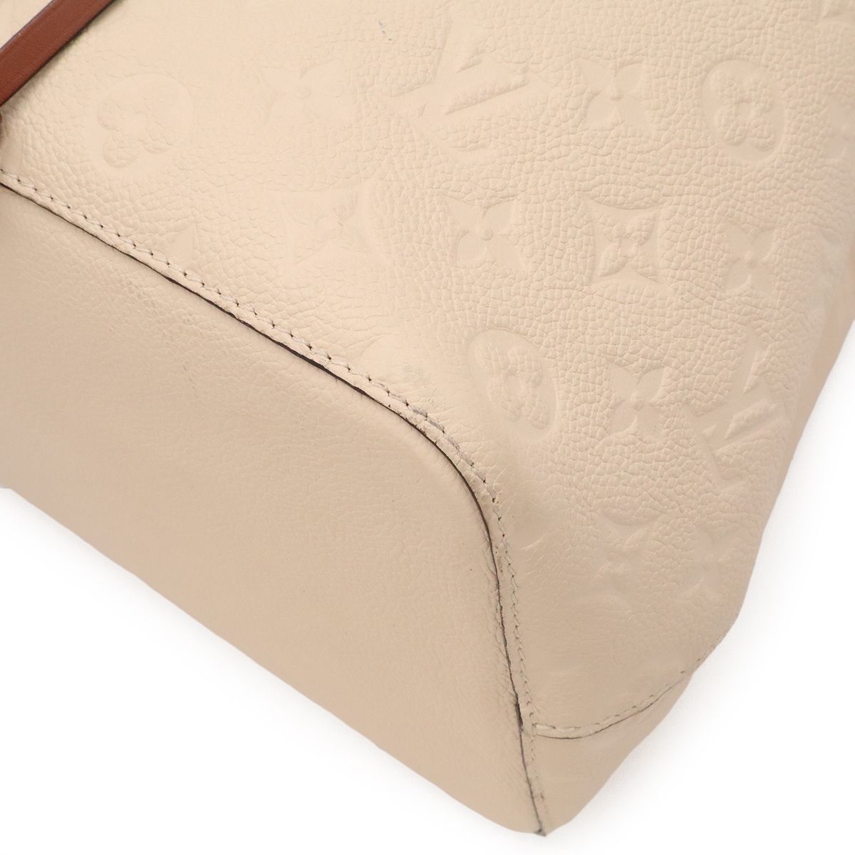 Louis Vuitton Monogram Empreinte Neo Noe Shoulder Bag 2-Way Drawstring Cream — view 3