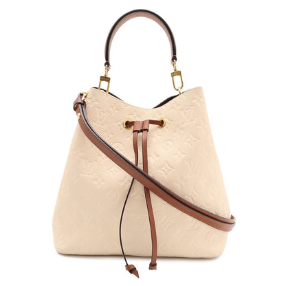 Louis Vuitton Monogram Empreinte Neo Noe Shoulder Bag 2-Way Drawstring Cream