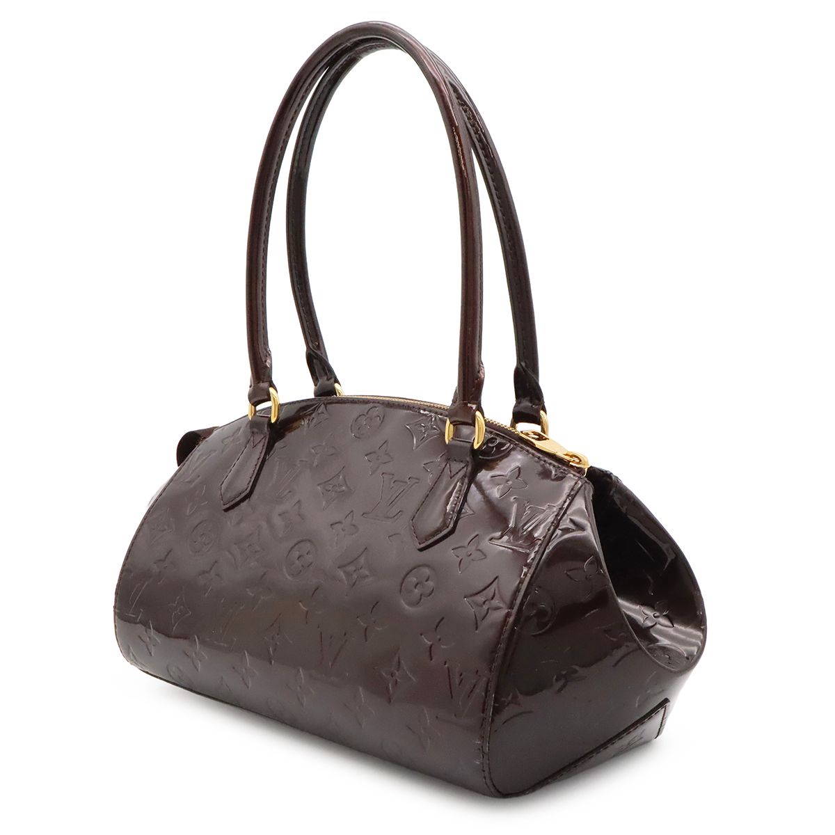 Louis Vuitton Monogram Vernis Sherwood PM Shoulder Bag Amarante — view 2