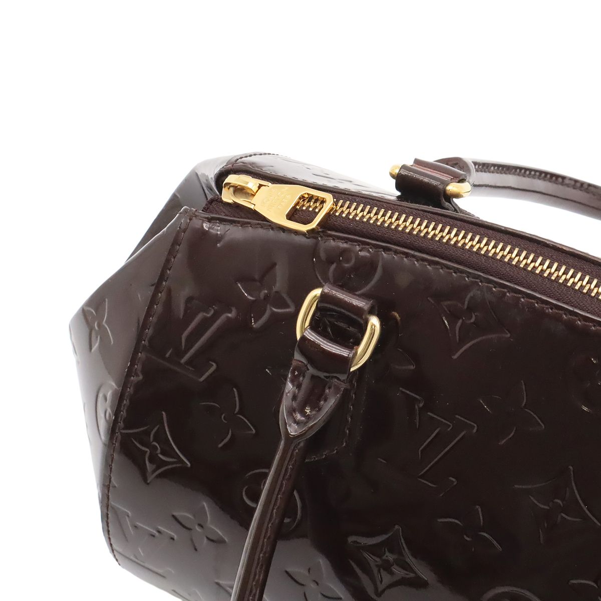 Louis Vuitton Monogram Vernis Sherwood PM Shoulder Bag Amarante — view 6