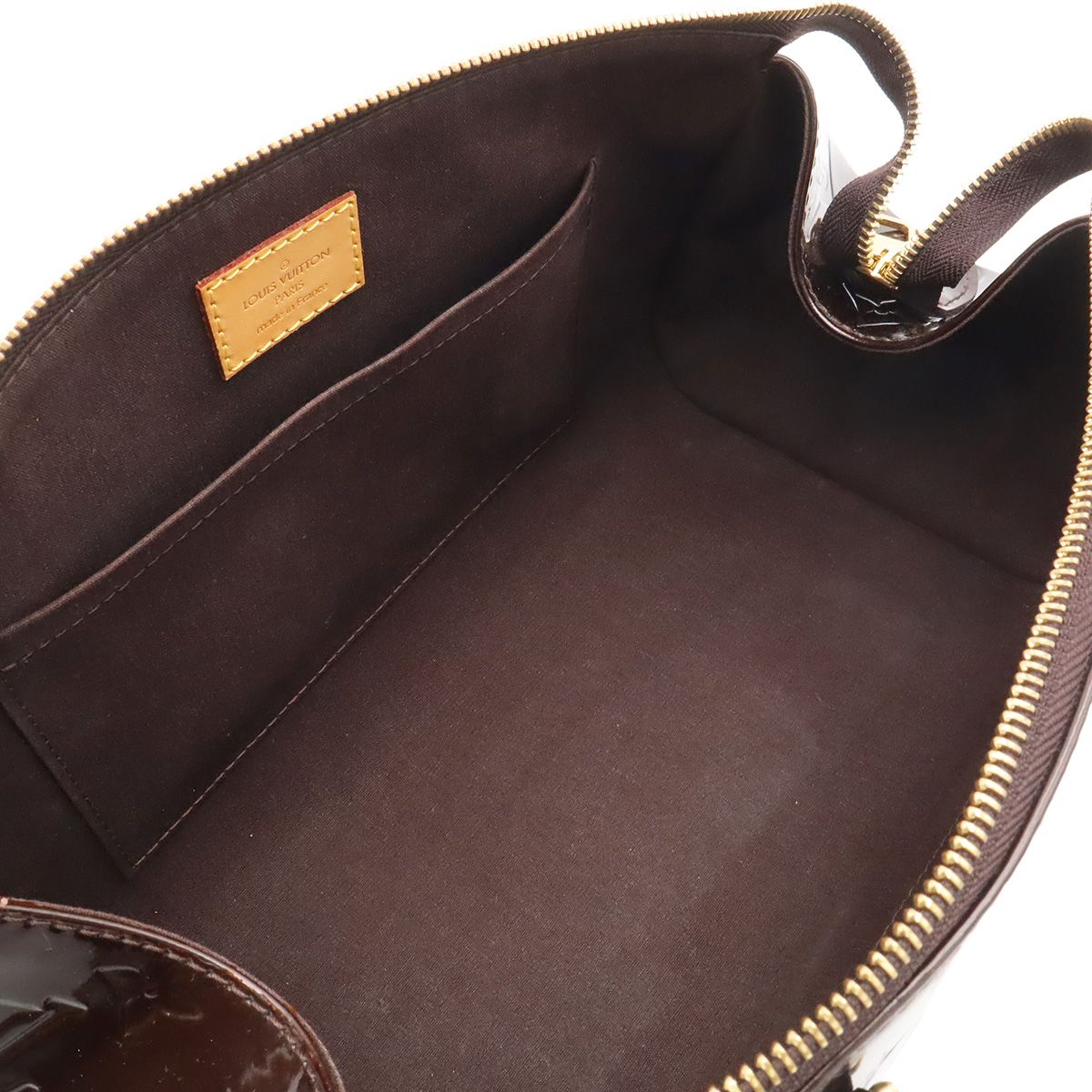 Louis Vuitton Monogram Vernis Sherwood PM Shoulder Bag Amarante — view 7