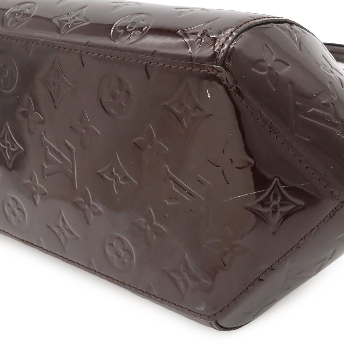 Louis Vuitton Monogram Vernis Sherwood PM Shoulder Bag Amarante — view 3