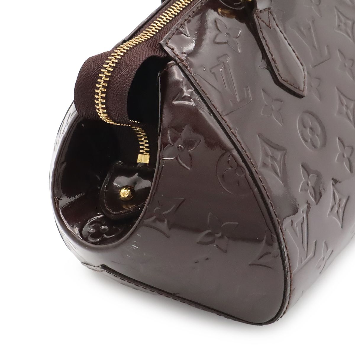 Louis Vuitton Monogram Vernis Sherwood PM Shoulder Bag Amarante — view 4
