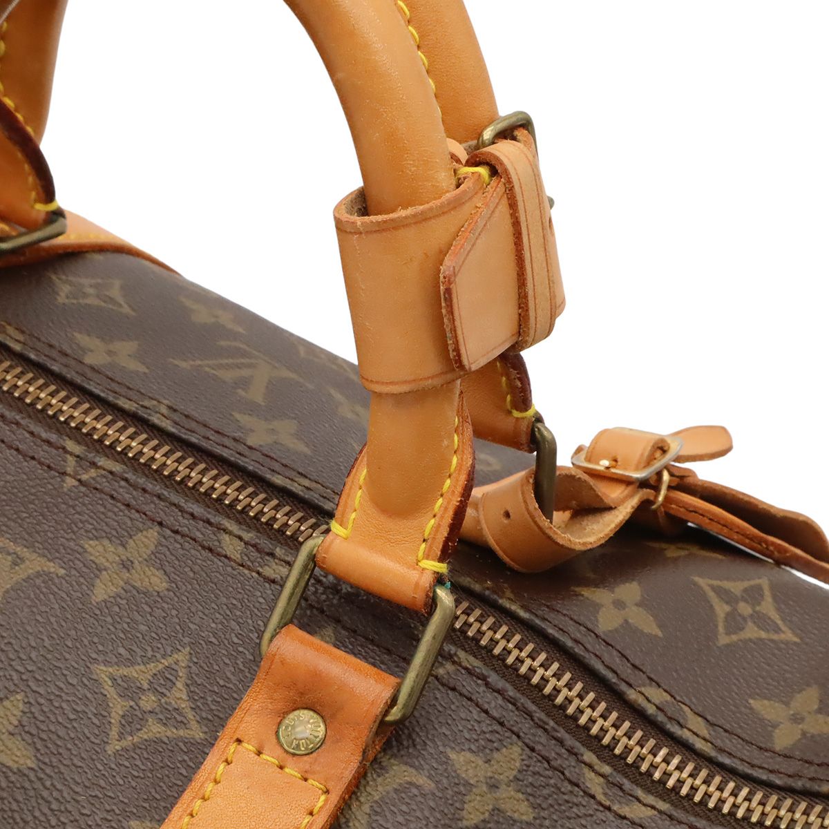 Louis Vuitton Monogram Keepall Bandouliere 55 Boston Bag Purse 2-Way — view 7